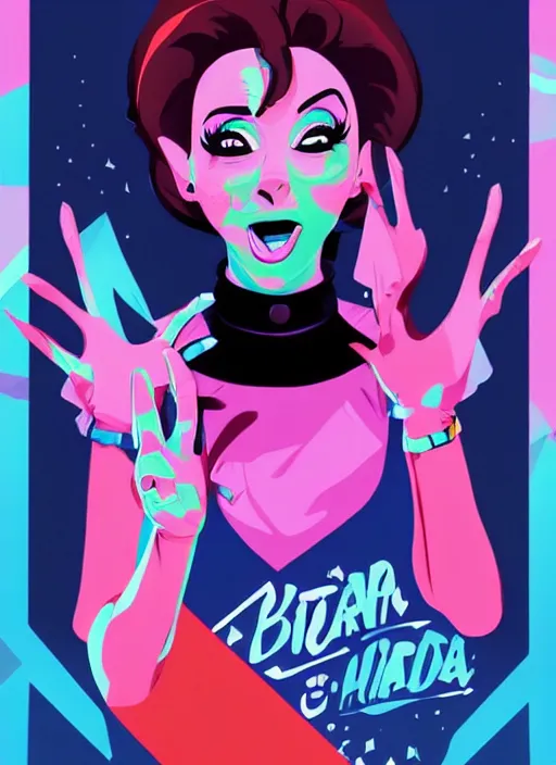 Image similar to bianca del rio. clean cel shaded vector art. shutterstock. behance hd by lois van baarle, artgerm, helen huang, by makoto shinkai and ilya kuvshinov, rossdraws, illustration, art by ilya kuvshinov