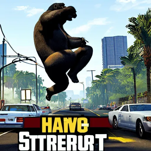 Image similar to harambe, groove street, gtav