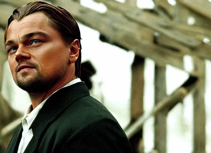 Image similar to film still Leonardo Dicaprio in kill bill 2003