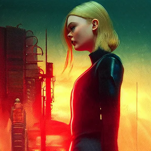 Prompt: silhouette of Elle Fanning in the world of Fallout 3, stormy weather, extremely detailed masterpiece, oil on canvas, low-key neon lighting, artstation, Blade Runner 2049, Roger Deakin’s cinematography, by J. C. Leyendecker and Peter Paul Rubens,