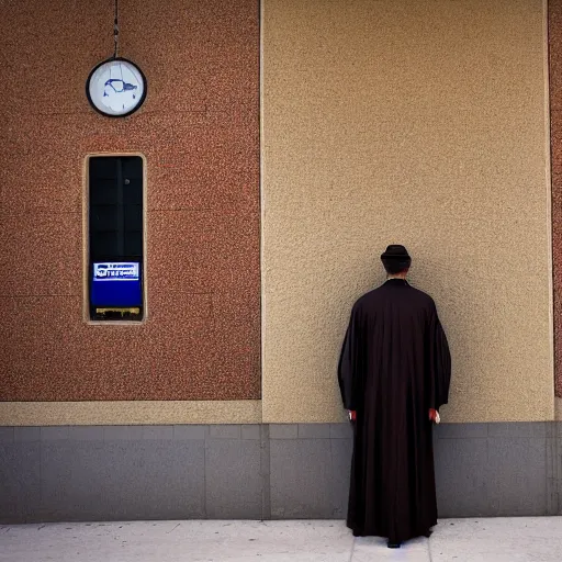 Image similar to jesus waiting for a train at peterborough in south australia