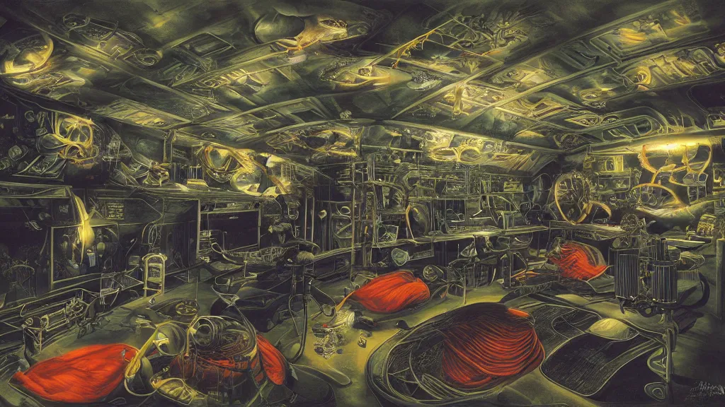 Prompt: engines of a dream coming to life after a long hibernation, incubator medpods, wake cyborgs from hypersleep, high contrast, by tim white, remedios varos, 4 k