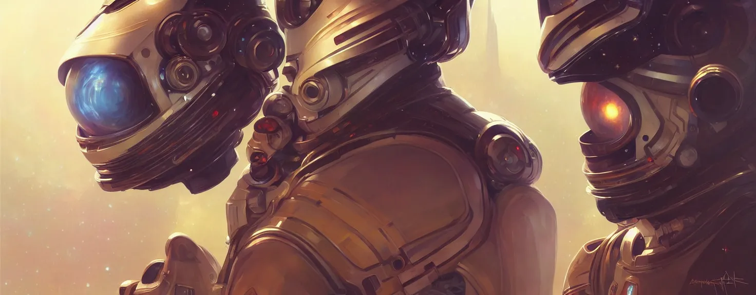 Prompt: Spaceman Spaceman Spaceman Spaceman Spaceman Spaceman futuristic portrait, highly detailed, digital painting, artstation, concept art, smooth, sharp focus, illustration, art by artgerm and greg rutkowski and alphonse mucha