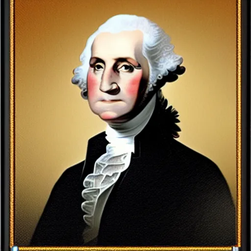 Image similar to george washington in the modern times, colored hd, modern times, 1 st president, rtx on, uhd 4 k