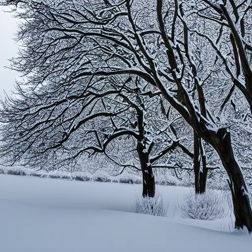 Image similar to wind of winter in the black boughs