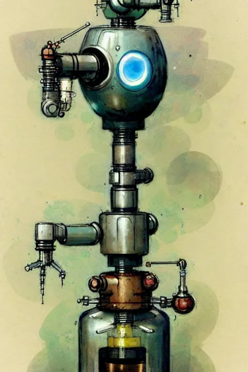 Prompt: ( ( ( ( ( 1 9 5 0 s retro science fiction robot laboratory. muted colors. ) ) ) ) ) by jean - baptiste monge!!!!!!!!!!!!!!!!!!!!!!!!!!!!!!