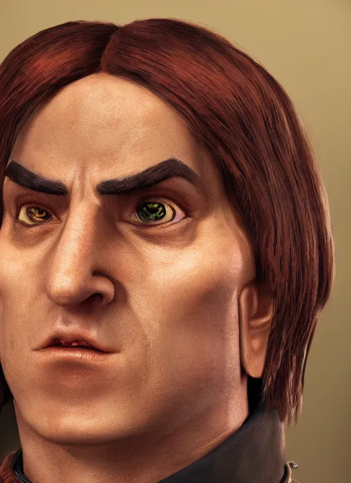 Prompt: An epic fantasy comic book style portrait painting of Lord Farquaad. Unreal 5, DAZ, hyperrealistic, octane render, cosplay, RPG portrait, dynamic lighting