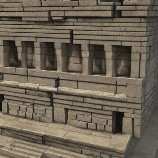 Image similar to Persepolis reconstructed, Unreal engine 5 render