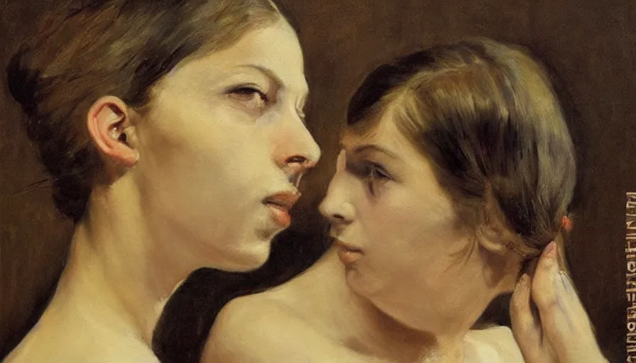 Prompt: painting by borremans, mata hari, detailed, stunning