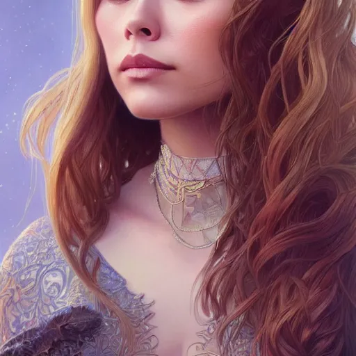 Prompt: ultra realistic illustration, a hot and beautiful tattooed blonde elizabeth olsen, intricate, elegant, highly detailed, digital painting, artstation, concept art, smooth, sharp focus, illustration, art by artgerm and greg rutkowski and alphonse mucha