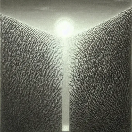 Prompt: Uncanny. Zdzisław Beksiński.