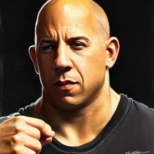 Prompt: Vin Diesel Shakes hands with Shrek, intricate, stunning, highly detailed, digital painting, artstation, concept art, smooth, sharp, focus, illustration, art by artgerm and greg rutkowski and alphonse mucha