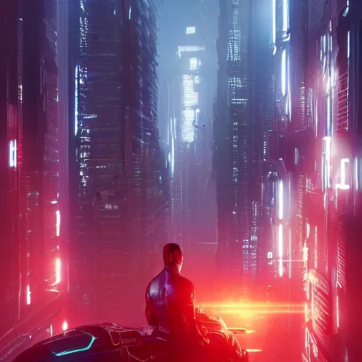 Image similar to Altered Carbon, by Cedric Peyravernay, highly detailed, excellent composition, cinematic concept art, dramatic lighting, trending on ArtStation