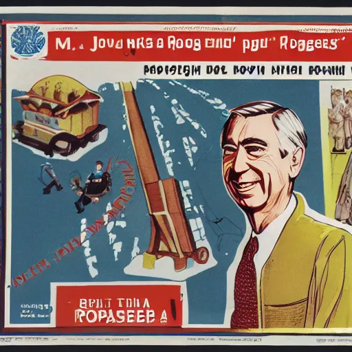 Prompt: Mr. Rogers as Soviet Propaganda