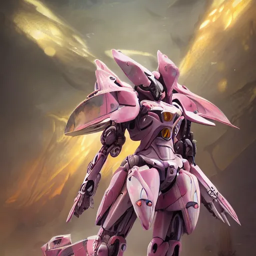 Image similar to futuristic nymphaea mecha waterlily upper body, sepals forming helmet, floral details, nymphaea, 8 k hd resolution, barbatos gundam with floral inlay, mecha box art, star wars, makoto kobayashi, frank gehry, raymond swanland