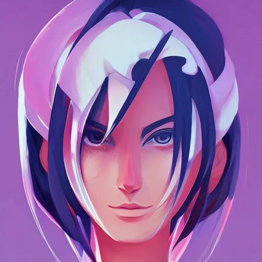 Image similar to face icon stylized minimalist bleach, loftis, cory behance hd by jesper ejsing, by rhads, makoto shinkai and lois van baarle, ilya kuvshinov, rossdraws global illumination