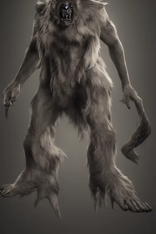 Image similar to werewolf from van helsing unreal engine hyperreallistic render 8k character concept art masterpiece