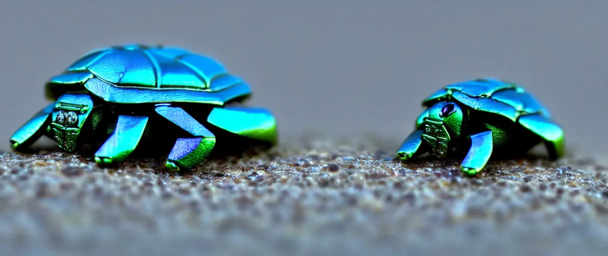 Prompt: high quality close-up photo scarab!! jeweled pearlescent gorgeous intricate moody blue lighting low angle hd 8k sharp shallow depth of field