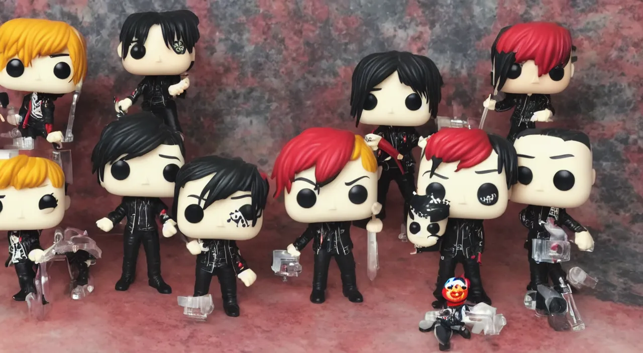 Image similar to my chemical romance funko pop, realistic, detailed, 4 k