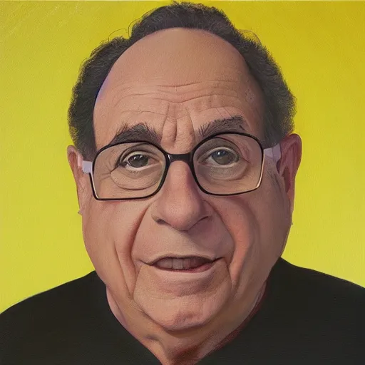 Image similar to painting of denny devito, professional, digital art, realistic