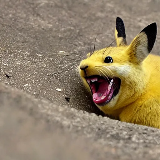 Prompt: pika screaming