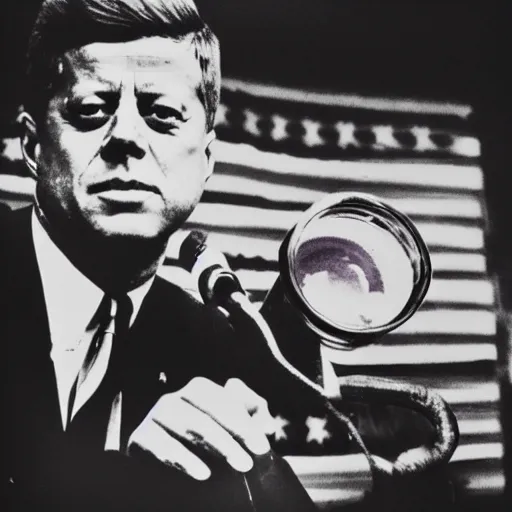 Image similar to jfk in the year 2016 drinking lean and freestyling. Instagram