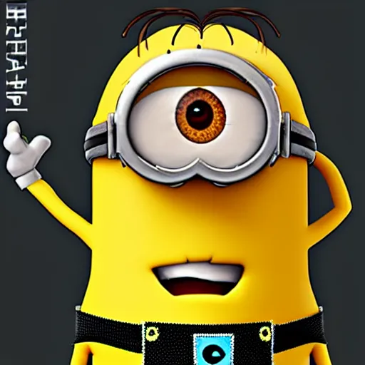 Prompt: despicable me minion as the final boss in half life
