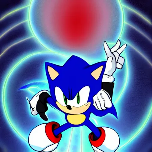 Image similar to edgy sonic the hedgehog fanfiction cover art, anime, anime hd, 2 0 0 7 anime