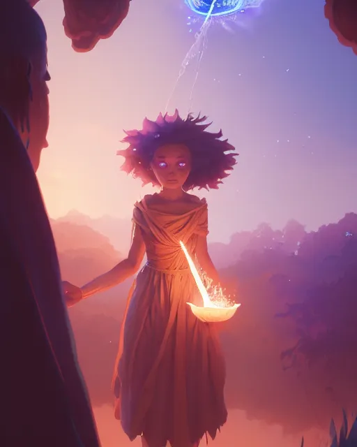 Image similar to mage casting a water spell, highly detailed vfx portrait, unreal engine, greg rutkowski, loish, rhads, beeple, makoto shinkai and lois van baarle, ilya kuvshinov, rossdraws, tom bagshaw, alphonse mucha, global illumination, detailed and intricate environment