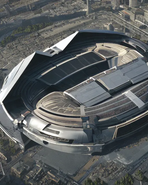 Image similar to establishing shot, a futuristic stadium with a giant gundam, unreal engine, hyper realism, realistic shading, cinematic composition, realistic render, octane render, detailed textures, photorealistic, ultrawide shot, 3 5 mm film