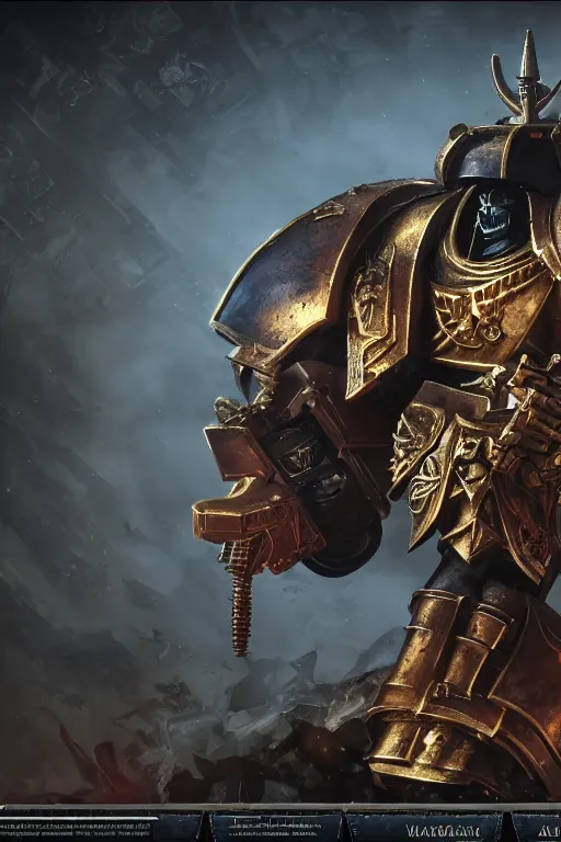 Image similar to warhammer 4 0 k horus heresy fanart - the primarchs emperor by johannes helgeson animated with vfx concept artist & illustrator global illumination ray tracing hdr fanart arstation zbrush central hardmesh 8 k octane renderer