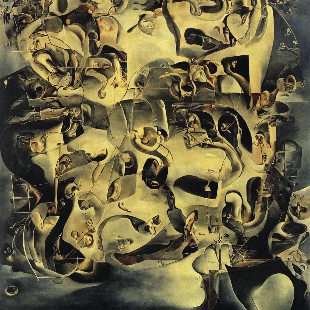 Image similar to the internet, by dali