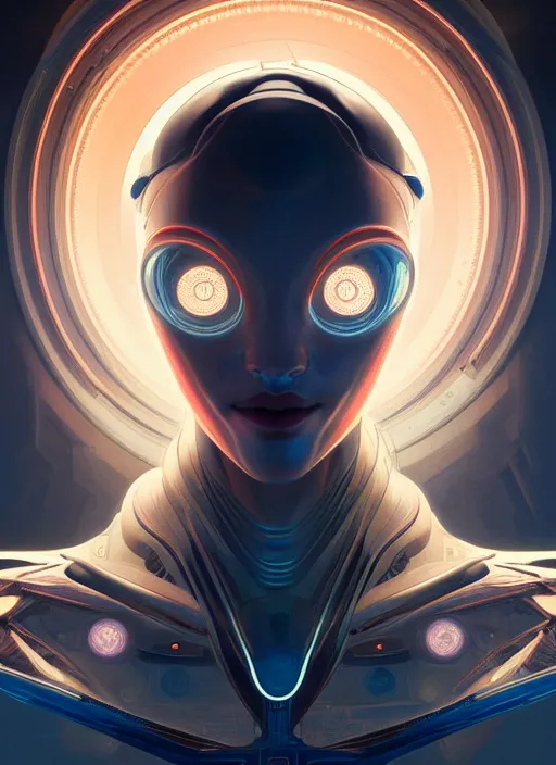 Prompt: symmetry!! portrait of robot, sci - fi, intricate, highly detailed, dynamic lighting, digital art, digital painting, artstation, wlop, sharp focus, illustration, art by artgerm and greg rutkowski and alphonse mucha, 8 k