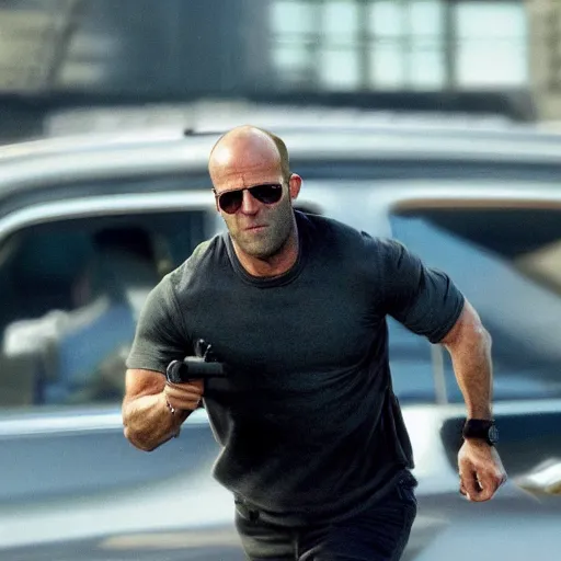 Image similar to film still of jason statham in grand theft auto ( 2 0 2 3 )