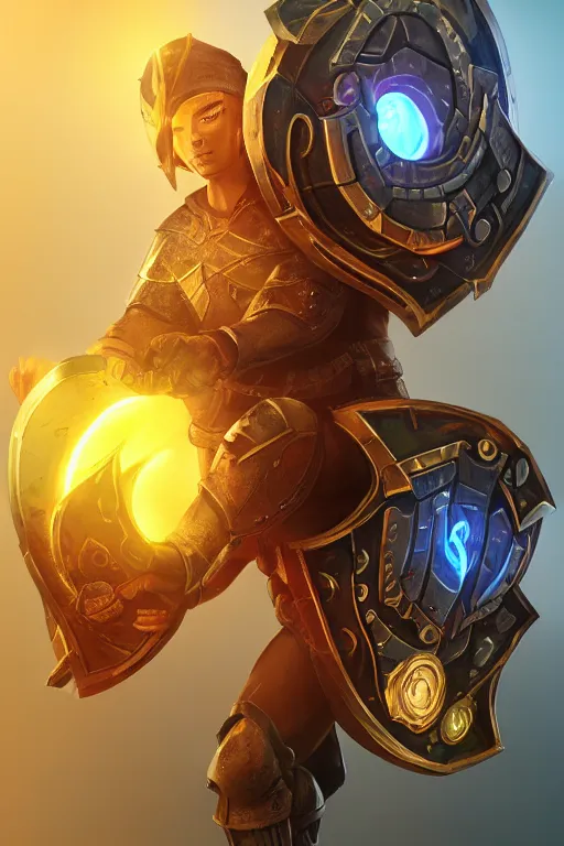 Image similar to shield fantasy epic legends game icon stylized digital illustration radiating a glowing aura global illumination ray tracing hdr fanart arstation by ian pesty and katarzyna da „ bek - chmiel