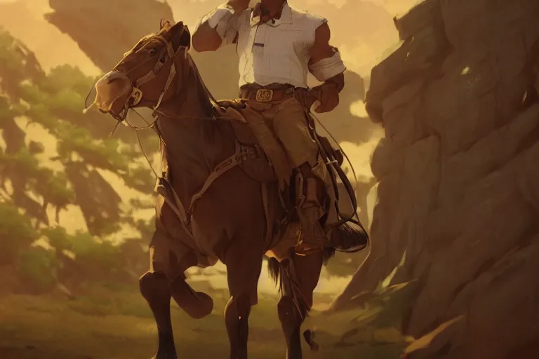 Image similar to old jamie foxx as a cowboy, single subject, scenic full shot, ambient lighting, detailed face, by makoto shinkai, stanley artgerm lau, wlop, rossdraws