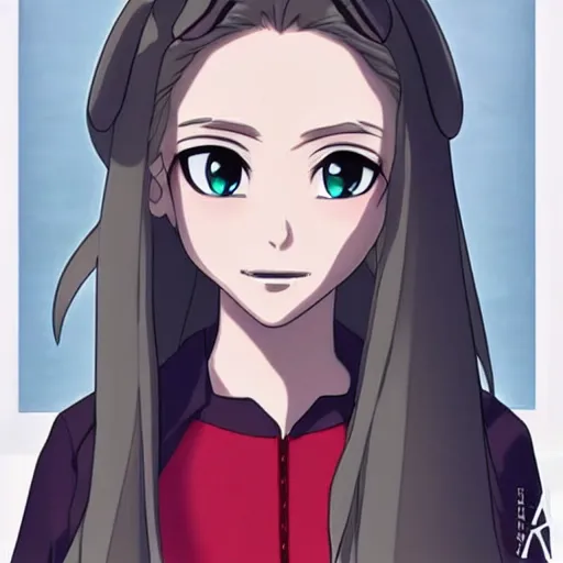 Image similar to elisabeth olsen as an anime character