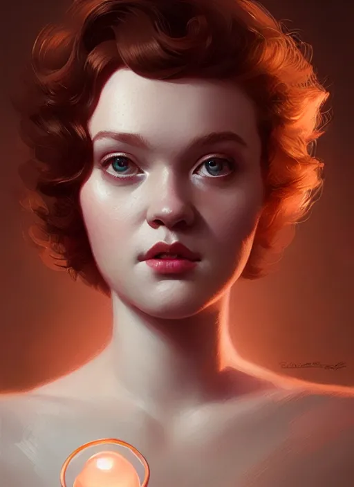 Image similar to portrait of shannon purser, intricate, elegant, glowing lights, highly detailed, digital painting, artstation, concept art, smooth, sharp focus, illustration, art by wlop, mars ravelo and greg rutkowski