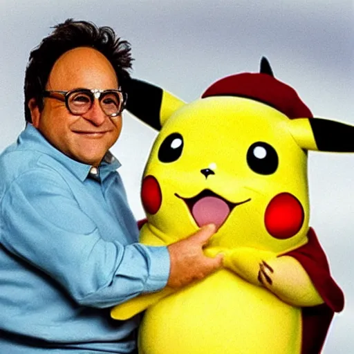 Prompt: pikachu but danny devito