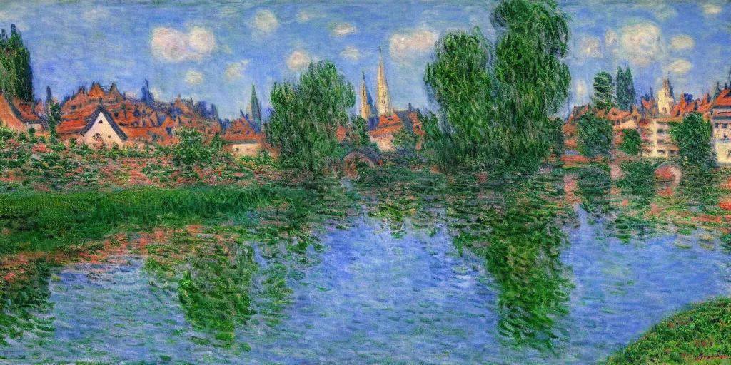 Prompt: Bamberg painted by Monet