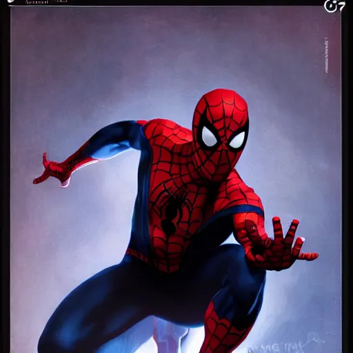 Image similar to ryan reynolds as spider - man, wearing a black and blue suit, cinematic, volumetric lighting, f 8 aperture, cinematic eastman 5 3 8 4 film, photorealistic by greg rutkowski, by stanley artgerm, by alphonse mucha