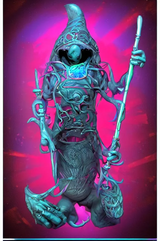 Prompt: frost worm companion, in the style of jim mcdermott and matt jefferies, trending on artstation, front lighting front view 6 0 s kitsch and psychedelia, character design, futuresynth, epic fantasy, sculpture