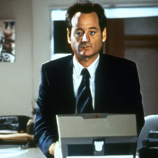 Image similar to bill murray in x files