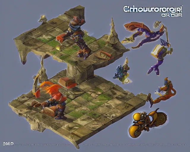 Image similar to chronotrigger 3 d gameplay recreation render. ue 5 nanite. award winning. artstation.