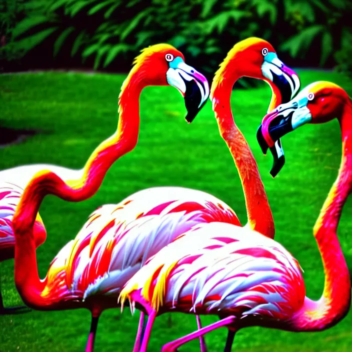 Image similar to flamingo lawn monsters at vanvcouver,british columbia,canada