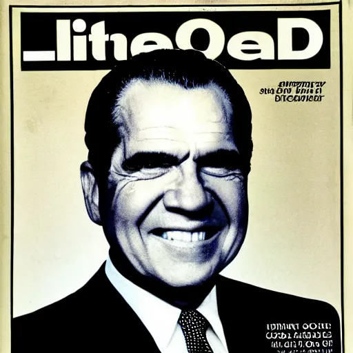 Image similar to Richard Nixon clubbing Seals, cover of Life magazine