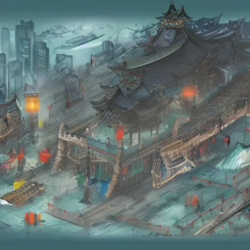 Prompt: 中国 concept art