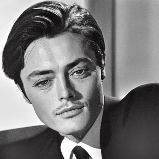 Image similar to alain delon in 1 9 6 3