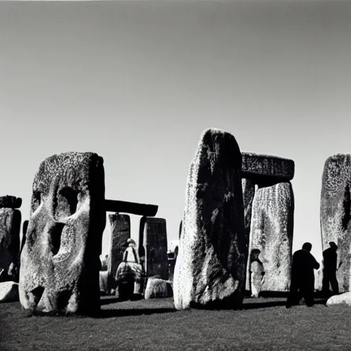 Prompt: giant placing the rocks of stonehenge