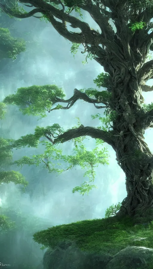 Prompt: tree of life, fantasy, 8k